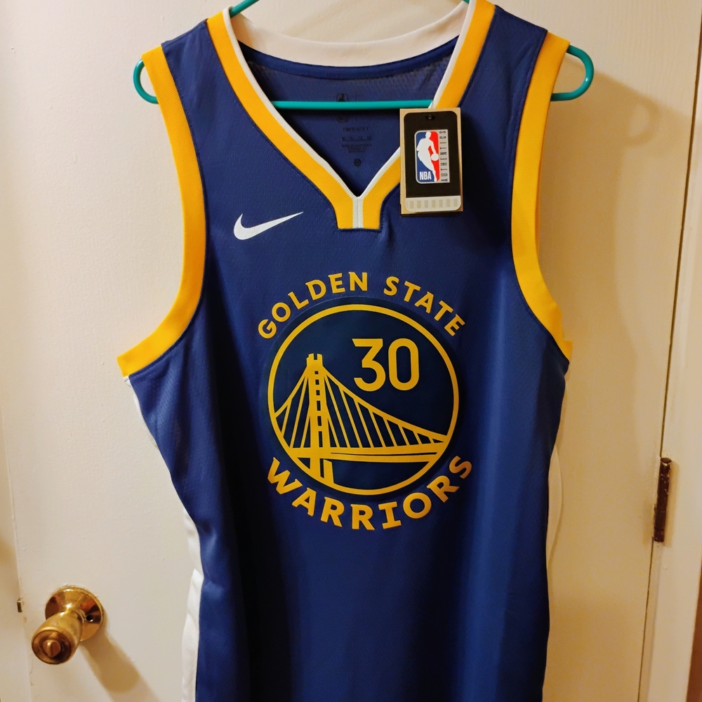 Golden State Warriors Blue and Yellow Jersey